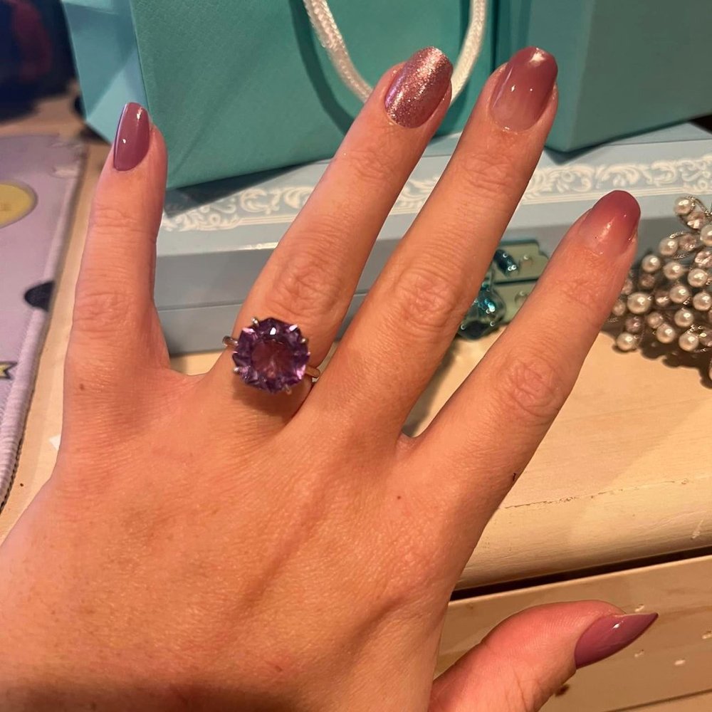 T&Co Amethyst Octagonal Silver Sparkler - Picture 3 of 4